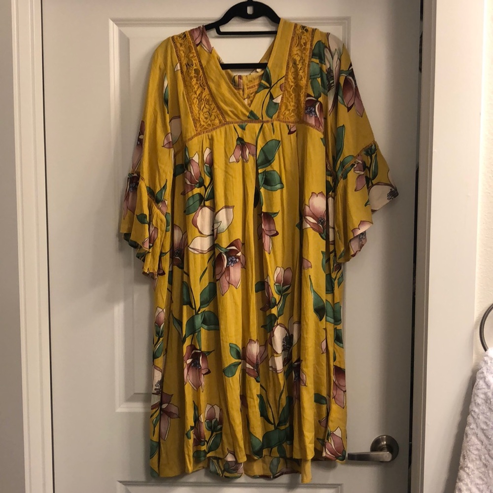 Yellow Floral Dress